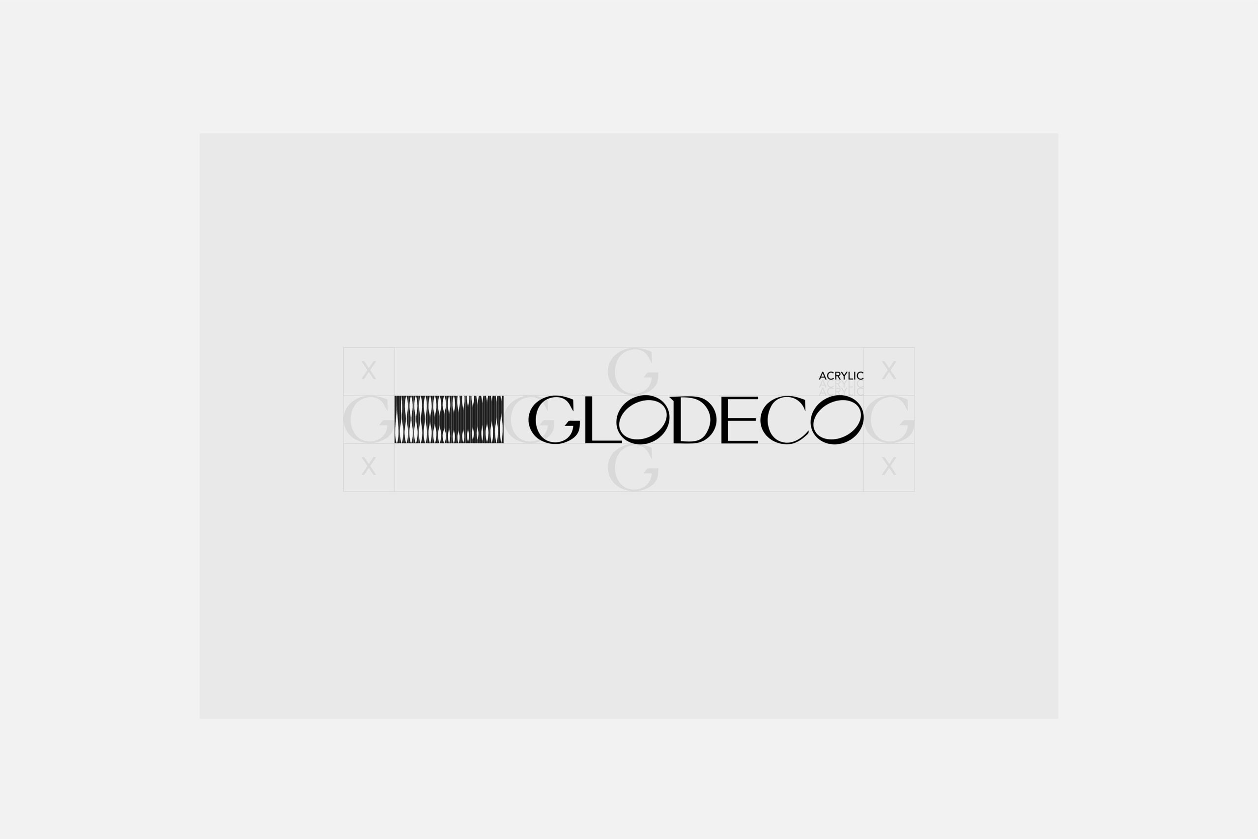 Разработка фирменного стиля для "Glodeco acrylic"