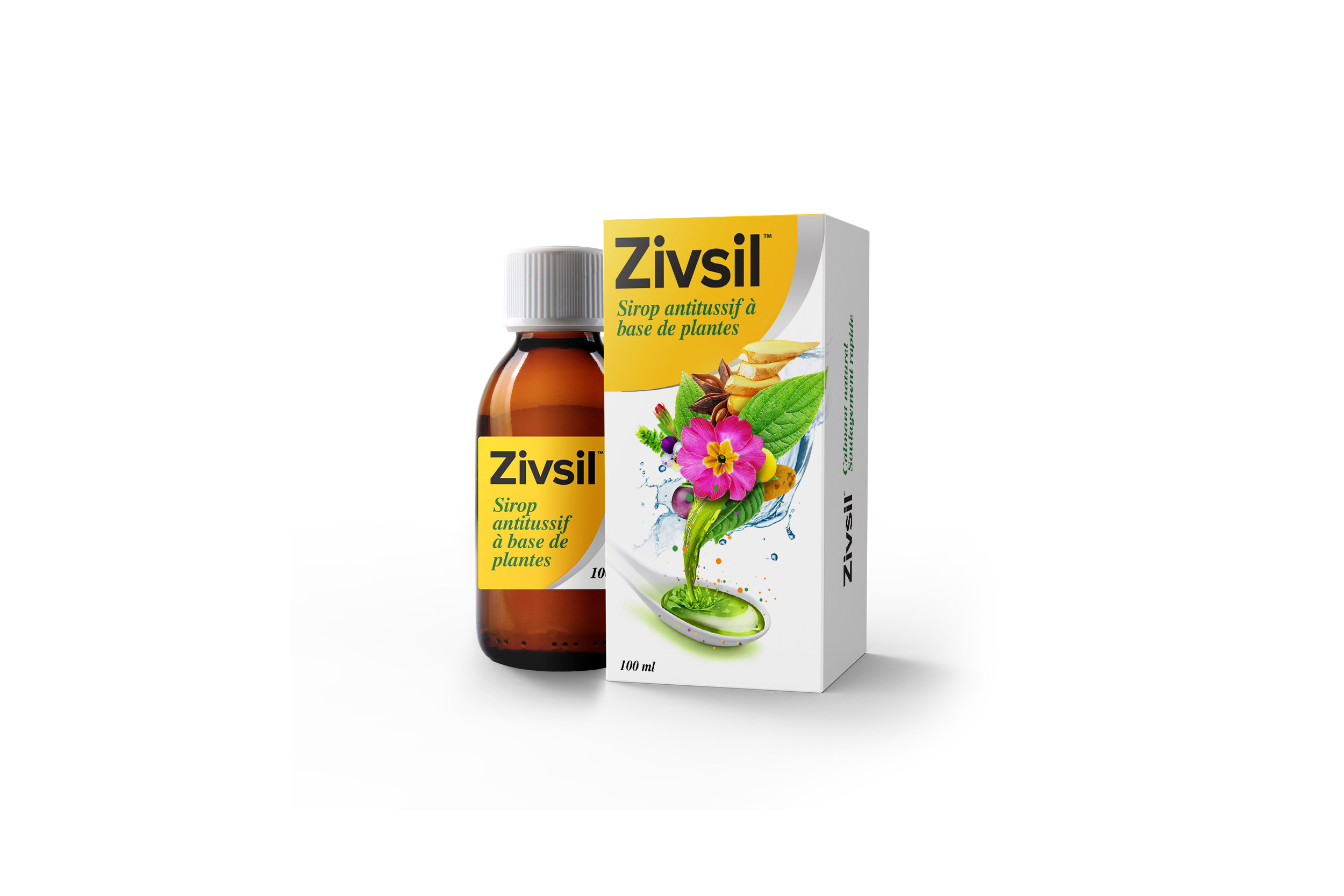 Zivsil (Индия) - дизайн упаковки для препаратов от боли в горле